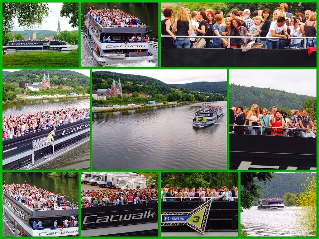 Mit dem Bayern 3 Partyschiff unterwegs - Jubilumstour 2016 in Lohr a. Main