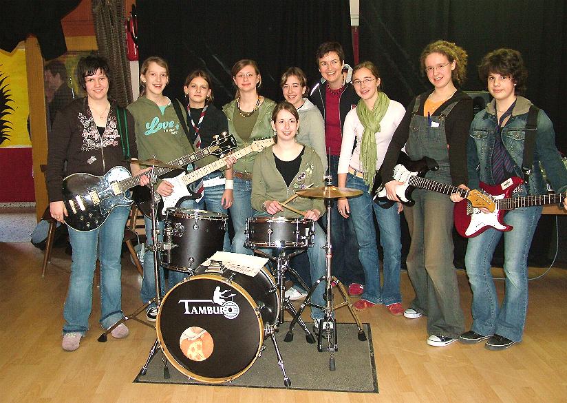 Bandworkshop für Mädchen im Juze in Lohr a. Main