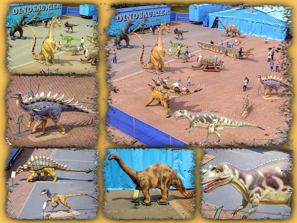Dinoausstellung auf der Mainlnde in Lohr a. Main