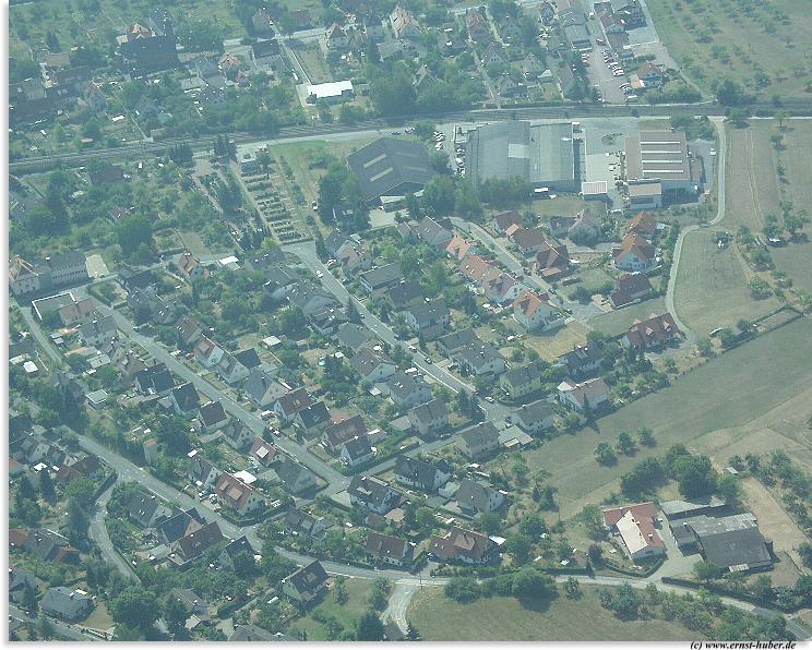 Blick auf den Stadteil Lohr Sackenbach