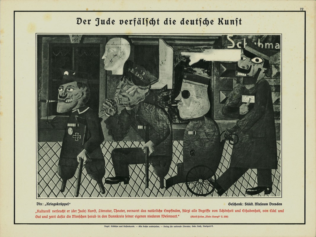 „Blatt 72 - Der Jude verfälscht die deutsche Kunst: